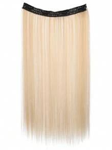 1 件 20 英寸合成 4 夹式接发长直发假发粉色蓝色绿色黑色金色挑染轻薄假发女士 - 彩色 - 查看 13