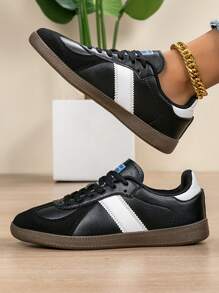 Nuevos zapatos deportivos de moda casual y retro, zapatos planos de lujo bicolor, zapatos de pareja estudiantil, zapatos, regalo de Navidad, Acción de Gracias, Año Nuevo