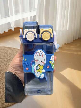 2024 New Summer Straw Cup, High-Quality Plastic Water Bottle For Men, Women, Students, And Children