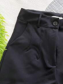 Women's Tailored Shorts With Button Bag