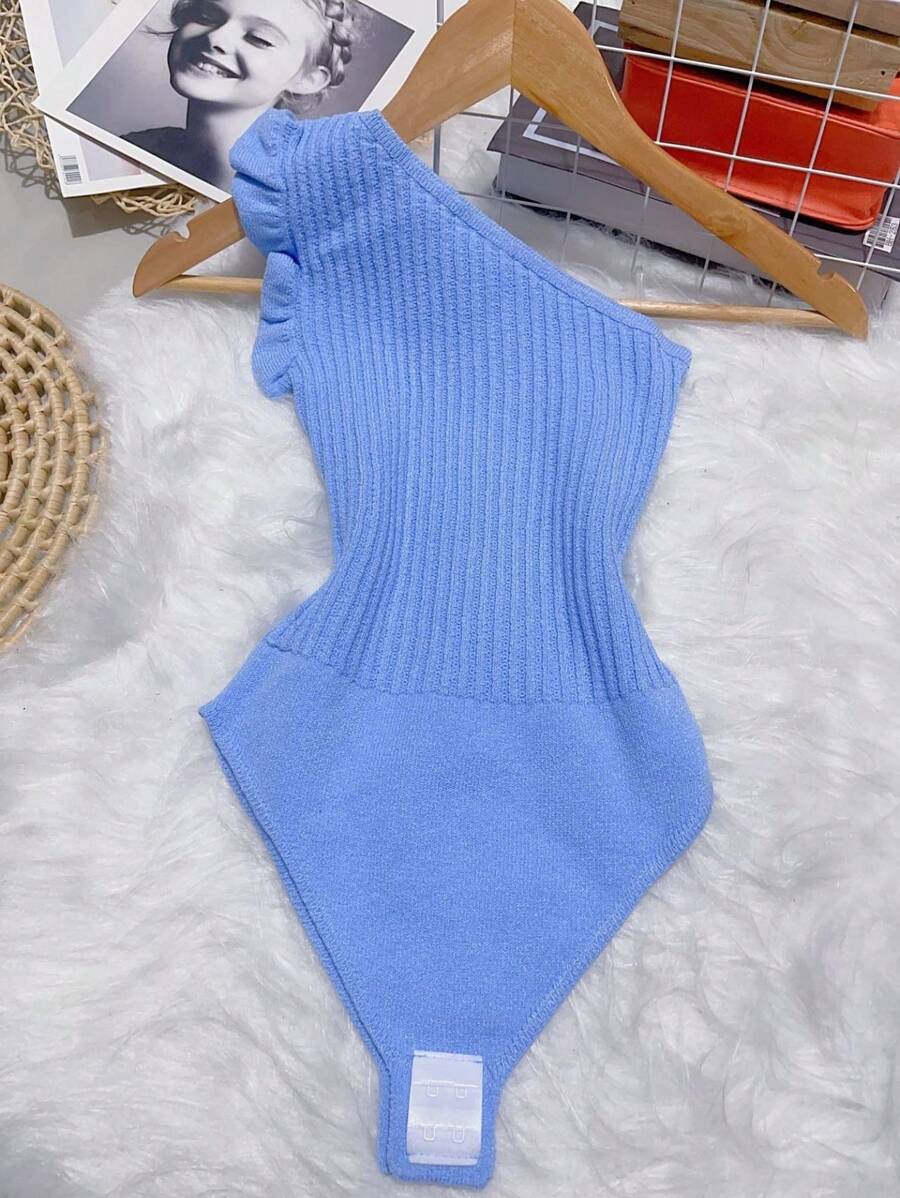 Women's Modal Bodysuit - 淺藍色 - 查看 1