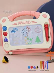 1 bảng vẽ cho trẻ em, bảng viết từ tính, đồ chơi vẽ tranh Scribble cho bé, quà tặng phù hợp cho bé trai và bé gái, quà tặng Giáng sinh (Màu sắc ngẫu nhiên của con dấu và bút) - Nhiều màu - Xem 3