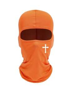 1/2 Pieces Unisex Cross Pattern Multifunctional Graffiti Punk Mask, Balaclava, Full Face Mask Suitable For Cycling, Skiing, Hiking, Fishing And Outdoor Sports, Windproof , Best Christmas Gift - Multicolor - View 7