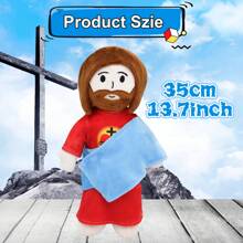Decoración navideña Peluche de Jesús Decoración Cojín Sofá Regalo de Navidad