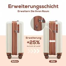 Joyway Juego de equipaje Imiomo expandible, maleta de mano con puerto USB, portavasos, cerradura TSA, maleta de viaje durable, impermeable