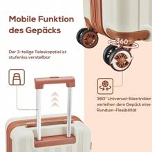Joyway Juego de equipaje Imiomo expandible, maleta de mano con puerto USB, portavasos, cerradura TSA, maleta de viaje durable, impermeable