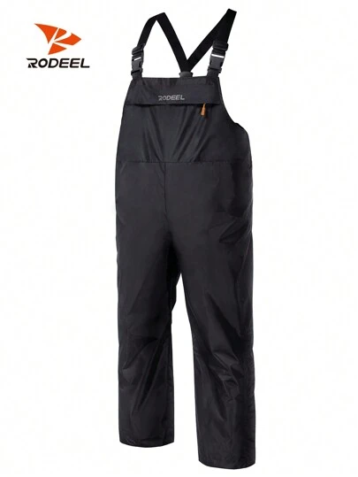 RODEEL Waterproof Bib Overalls Men Rainwear With Adjustable Suspenders And Chest Pocket  Relaxed Fit Pants Rainproof Workwear For Outdoor Hiking Fishing Boating Car Washing Construction Landscaping Gardening Workwear Menswear, Holiday Gift
