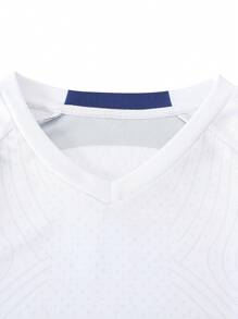 Kids & Teens' New Casual Sports Training Quick-Dry Long Sleeve Sportswear Set, Suitable For Leisure, Sports, Football, Group Activities, Number 7