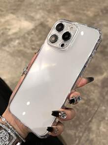 Minimalistisches, hochwertiges, vollständig abdeckendes transparentes Handyhülle kompatibel mit iPhone 16 Pro Max/16/16 Pro/16 Plus/11/15/15 Pro/15 Pro Max/12/13/14 Pro Max/XS/XR/11 Pro/11 Pro Max/12 Pro/12 Pro Max/13 Pro/13 Pro Max/7 Plus/14 Pro/14 Pro Max/14 Plus/7 Plus/8 Plus/8/SE2/12 Mini/13 Mini, Acrylhartschale, ausbleichfest