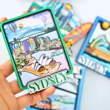 1 件澳大利亚冰箱贴、澳大利亚风景冰箱贴、独特的澳大利亚冰箱贴、方形冰箱贴、黄金海岸冰箱贴、悉尼歌剧院形状冰箱贴、彩色家居装饰、照片冰箱贴、澳大利亚旅行纪念品、悉尼海港大桥冰箱贴、墨尔本冰箱贴 - 多色 - 查看 3