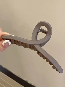 3 件装女士黑色和棕色宽塑料发夹，时尚百搭高端优雅简约发饰，适合日常休闲、派对、通勤、度假、发型设计、化妆、服装搭配发夹爪夹发夹发夹发夹发夹秋冬蝴蝶结 - 彩色 - 查看 4