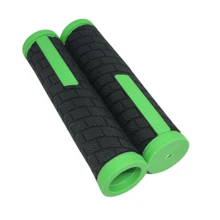 Openwork Rubberized Sport Bike Glove Grip - 綠色 - 查看 2