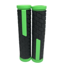 Openwork Rubberized Sport Bike Glove Grip - 綠色 - 查看 3