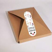 100/200 件花卉印花礼品贴纸“感谢您的订购”可爱卡通礼盒密封贴纸、派对礼品标签贴纸、礼盒包装贴纸，适用于婚礼、节日、生日、派对 - 多色 - 查看 5