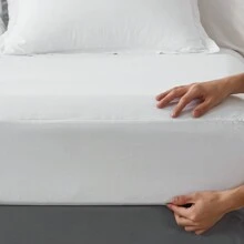 5/7 Piece Solid Color Bed Comforter Set Queen, Creative Geometric Pattern Design, Soft And Comfortable Summer Bedding Set.Bed In A Bag For All Seasons, Includes Comforter, Flat Sheet, Fitted Sheet, Pillowcases,  Ideal Gift. - 白色 - 查看 5