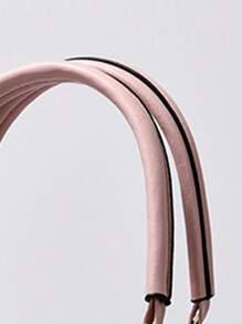 All-Over Printed Pink Handbag, Large-Capacity Square Bag With Leaf Pendant, Mother's Day Gift For Mom, Full-Print Fashion Shoulder Bag, Multifunctional Leaf Faux Pearl Pendant Handbag, Eye-Catching Work Bags For Women, Best Mother's Day Gifts Ever , Mum Gifts - Pink - View 8