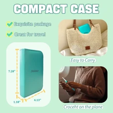 17 Sizes Lighted Crochet Hooks Set 2.5mm~14.0mm, Rechargeable Crochet Hook With Interchangeable Crochet Head - Green - View 8