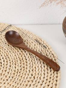 14pcs/Set Rosewood Tableware Set: Rosewood Bowls, Cups, Condiment Plates, Plates, Spoons,School Supplies