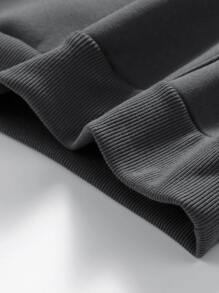 Herren thermisch gefütterter warmer Outdoor Lässig Kapuzenpullover Dreiteiler-Set