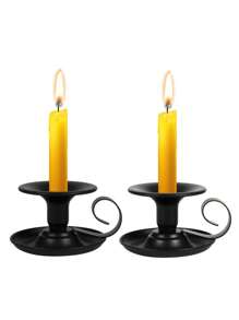 1 件/2 件铁质手持烛台，适用于浪漫晚餐，桌面装饰烛台，适用于婚礼、餐厅、酒吧、派对 - 非常适合情人节装饰、婚礼装饰、新年装饰、派对装饰 - 彩色 - 查看 5