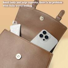 MINISO 迪士尼尼克王尔德警察主题剑桥包，柔软仿皮，金色五金配件，内袋和可拆卸肩带，非常适合休闲外出和主题公园旅行（1 件） - 棕色 - 查看 4