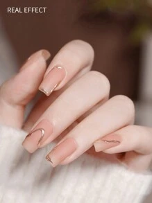 XEIJAYI 1Pc 15ml Rubbian Matte Tap Coat For Nails,Long Lasting Clear Rubber Coat LED UV Strengthen Nails High Gloss Top Finish Gel Nail Polish