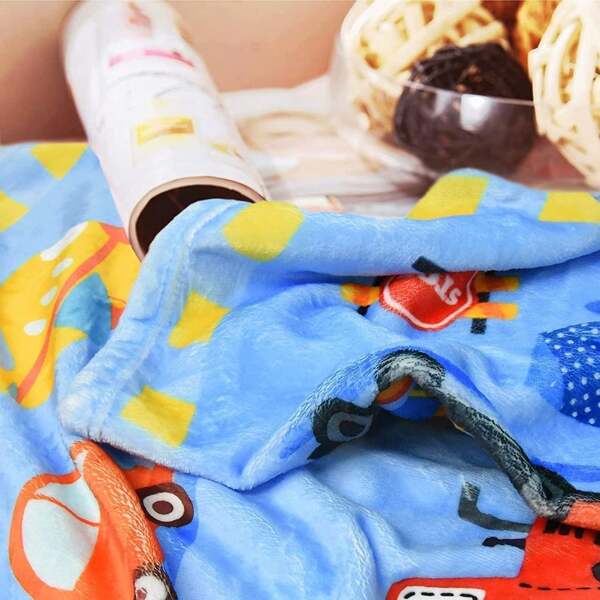Auto Decke Sofa Kuscheldecke Flauschig Kinder Jungen Geschenk Geschenke Jungen 6 7 8 9 10 11 12 Jahre, Weiche Wohndecke Fleecedecke Technik-Auto-Motiv Blanket Blau