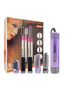 5 In 1 Electric Hair Dryer Brush 110V - A206 - Purple - View 1