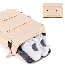 Large Travel Executive Backpack For Men And Women - 米色 - 查看 4