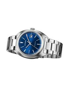 CITIZEN 男士手表 自动手表，配备机械机芯和水晶表盘，男士手表，带日期显示，不锈钢表带 NJ0100-71L