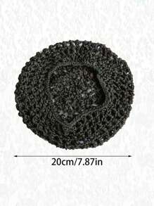 1pc Handmade Crochet Hair Net, Hair Bun Net To Protect Hair, Durable Women'S Modeling Mesh Hair Net, Super Breathable Mesh Hook Hair Net, Fashionable And Simple Design, Comfortable At Night, Full Head Wrap Professional Head Flower Hair Net Bag, Multifunctional Daily Headband, Perfect Hair Care Solution For Women, Hair Accessories For Women, Perfect Gift For