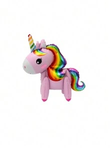 3D Cartoon Unicorn & Pony Helium Balloon For Birthday Party Decorations - Multicolor - View 15