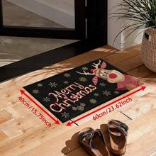 1 đồ trang trí nhà cửa, đồ trang trí Giáng sinh, thảm vuông bằng lông cừu giả có thiết kế chữ - Chống trượt và nhanh khô, thích hợp cho nhà bếp, phòng tắm, hành lang và ban công - Thảm trang trí nhà cửa thoải mái - Nhiều màu - Xem 14