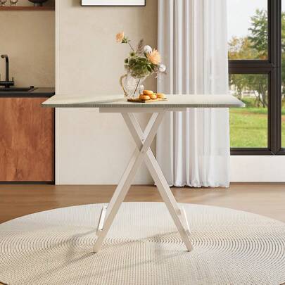 Living And Home Folding Wooden Dining Table