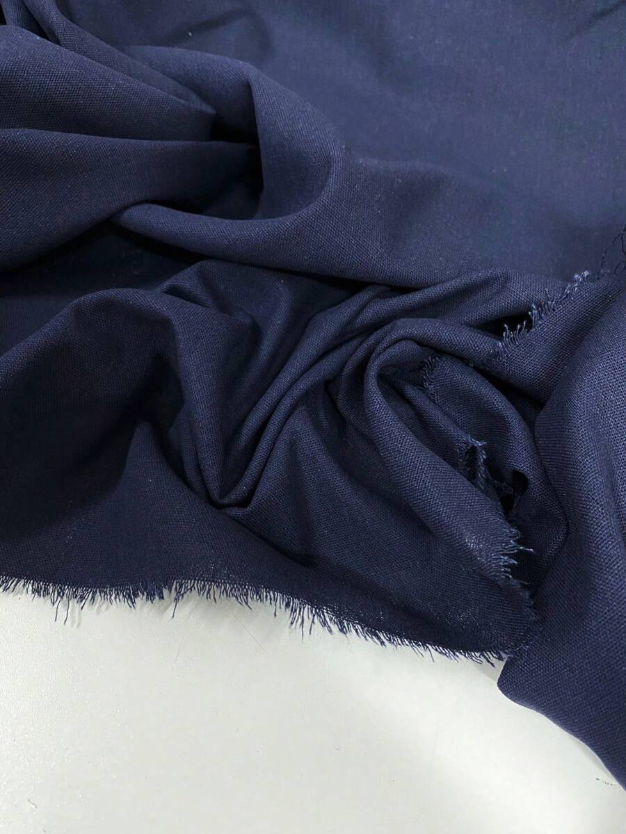 Kit 3 Meters Of Linen And Viscose Fabric Wholesale (3.0m X 1.40m) - 藏蓝色 - 查看 1