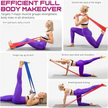 Yoga Sport Weerstandsbanden Pilates Training Fitness Oefening Thuis Gym Elastische Touwband Natuurlijke Rubber Latex Yoga Accessoires