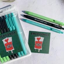 9 chiếc bút Snarky Funny, bút trích dẫn mỉa mai dành cho y tá, bút bi dành cho y tá ICU, bút viết trơn đầu nhọn, bút mực đen 0,5 mm làm quà tặng cho y tá - y tá phòng chăm sóc đặc biệt - Xem 6