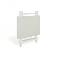 Living And Home Folding Wooden Dining Table - White 100cm W X 60cm D X 74cm H - View 8