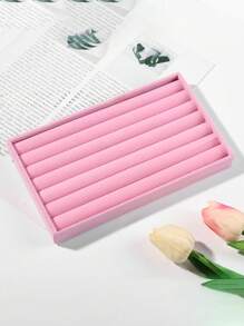 6 件/套珠宝收纳托盘 - 天鹅绒珠宝展示托盘、可堆叠珠宝收纳架、多功能珠宝盒，可收纳耳环、戒指、项链、手链、手表、口红 返校