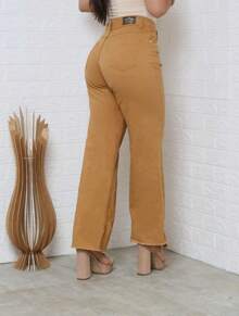 Women's Wide Leg Pants Elegance Comfort Fashion Casual And Chic - Lạc đà - Xem 4