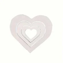 3 件创意简约白色爱心装饰人物，白色人字形材质家居桌面装饰，适合情人节、婚礼、桌面装饰最佳礼物 - 白色 - 查看 8