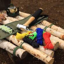 2pcs Outdoor Camping Rope ,5mm*4m/12ft /4.4yd High Reflective Tent Rope, Diamond Braided Rope,Reflective Rain Shelter Wind Rope, Lightweight Camping Rope With Cable Adjuster, Suitable For Tent Waterproof Cloth, Rain Shelter, Camping, Hiking, Backpack,Nylon Rope Anti-Wear Cord Wholesale Tent Accessories, Reflective , Solid Braid Rope, Bundle Rope, Wind Rope Bag, Adjusting Buckle, Clothesline, Camping - Multicolor - View 6