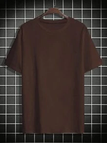 Men's T-Shirt Double Cross Religion Christian 100% Cotton Promotion Premium Mesh Thread 30.1 - 鏽棕色 - 查看 2