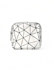 女孩卫生棉条收纳袋女士化妆包零钱包化妆包卫生棉条收纳袋整理袋 - 銀色 - 查看 5