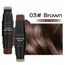 Quick-Fix Hairline Concealer Stick - Instantly Camouflage Roots & Create Natural Contour - Waterproof, Smudge-Proof, Long-Lasting - Perfect For Seamless Touch-Ups, All Hair Colors
