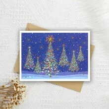 Thiệp Giáng sinh vui nhộn cho bạn bè, Thiệp ngày lễ vui nhộn cho cô ấy, Thiệp Giáng sinh vui nhộn cho anh ấy, Thiệp ngày lễ vui vẻ, Lời chúc đặc biệt, Cây thông Noel - nhiều màu - Xem 4