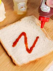 4 peças mini molho prato apertar garrafa etiqueta padrão aleatório, cozinha, presente de Natal