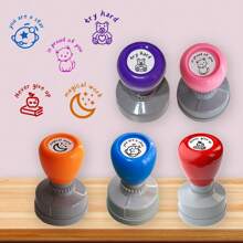 Colorful Cartoon Stamps, Inspiring Cheering Up Messages, Fun Stamping, Encourage Learning, Cute Round Stamps - HA33 Carrot Seal - View 1