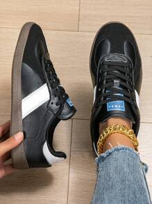 Nuevos zapatos deportivos de moda casual y retro, zapatos planos de lujo bicolor, zapatos de pareja estudiantil, zapatos, regalo de Navidad, Acción de Gracias, Año Nuevo