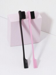 2 Stücke multifunktionale Stylingbürsten mit beidseitiger Kantenkontrolle zum Kämmen, Haarbürste, Kamm, Haarpflegeprodukte und -zubehör für Friseur-Salon, Schönheits-Reiseaccessoires, Rückkehr zur Schule, Reise-Urlaubsaccessoires, Haaraccessoires für Frauen, Bürsten, Haarbürste, Entwirrbürste, Ballbürste, Mini-Haarbürstensatz, Holzkamm, Haarbürste, Mini-Haarbürste, Entwirrbürsten, Haarpflegeprodukte, Haarpflegewerkzeuge, Haarsachen, Lockenbürste, Friseurausrüstung, Reiseaccessoires, Frisur, Friseur, Haarbürste, Slick-Back-Bürste, Stylingbürste, Lockenbürste, Kantenbürste, Haarkamm, Haare bürsten, Haarbürstensatz, Haare kämmen, Locken kämmen, Entwirrbürste, Haarbürste für Frauen, Haare, Reisen, Haarpflegeprodukte, Haarpflegewerkzeuge, Haarsachen, Friseur, Friseurzubehör, Friseursalon, Friseurausrüstung